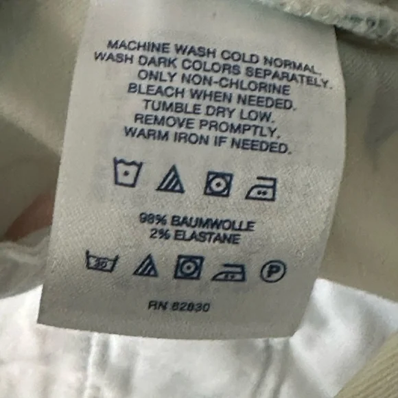 Lands’ End, pants NWOT mid rise straight leg size 12P 🧡💙 - Picture 4 of 11